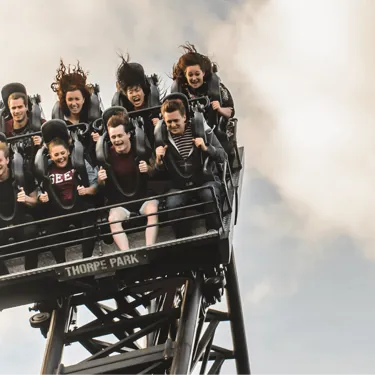SAW Rollercoaster Drop Thorpe Park