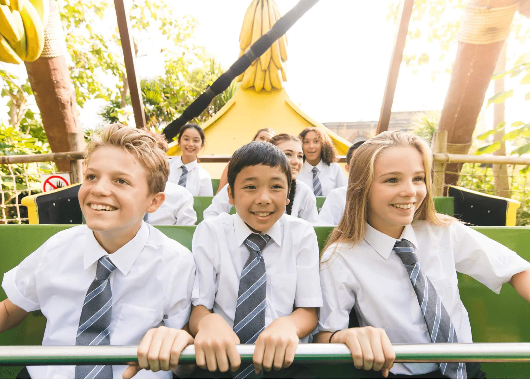 Primary School Group On Mr Monkeys Banana Ride