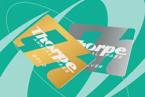 Thorpe Park Gold and Silver Annual Pass graphic