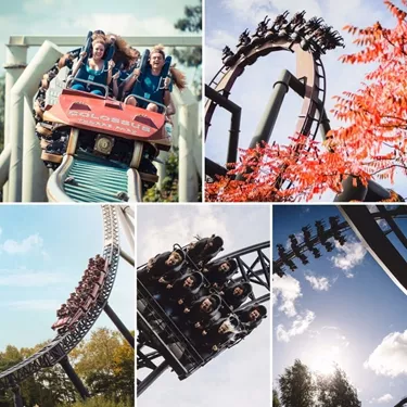 National Coaster Day Rollercoaster Collage