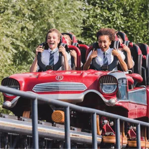 Secondary School Students On Stealth Rollercoaster