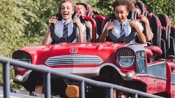 Secondary School Students On Stealth Rollercoaster