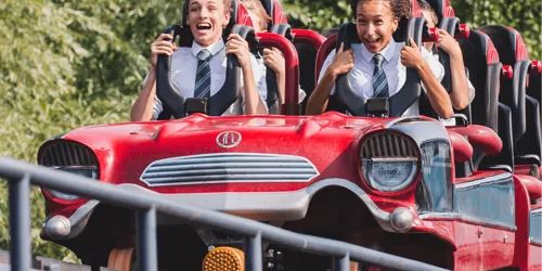 Secondary School Students On Stealth Rollercoaster