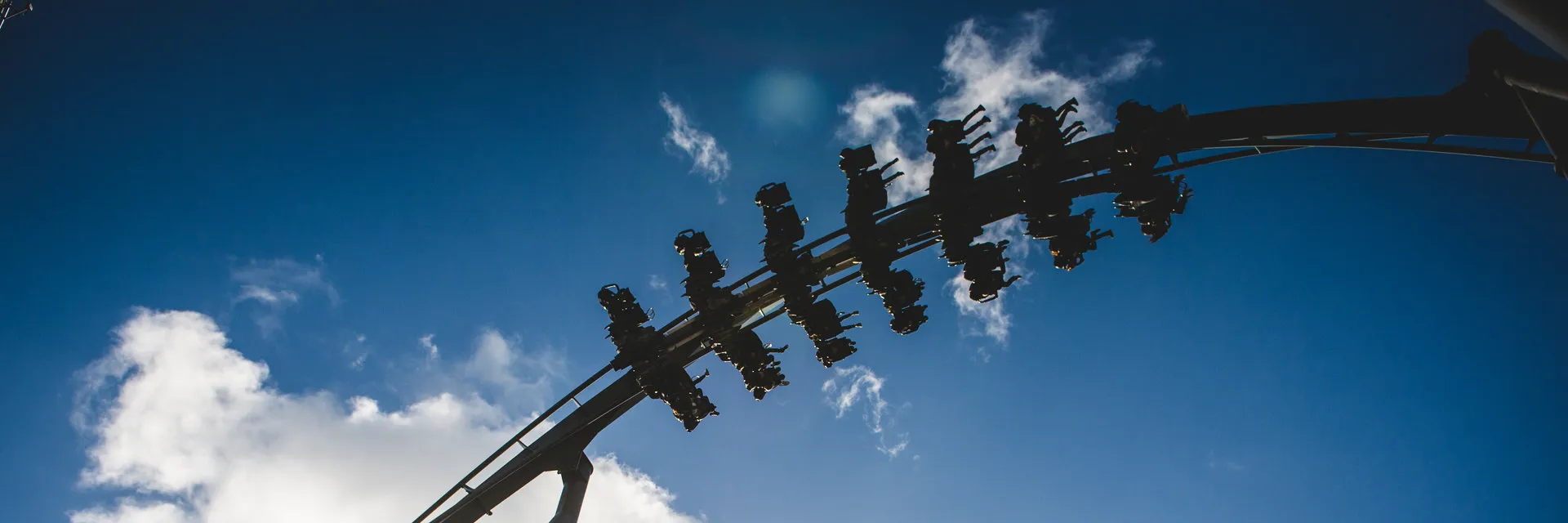 The Swarm Rollercoaster Above 