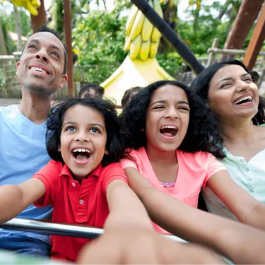 Mr Monkeys Banana Ride Thorpe Park Family Laughing