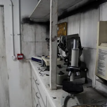 Containment Halloween Escape Room Interior Shelves