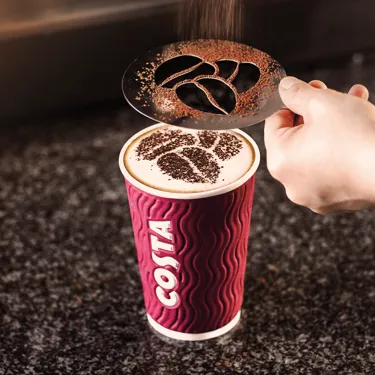 Costa Coffee Shack, Coffee being prepared