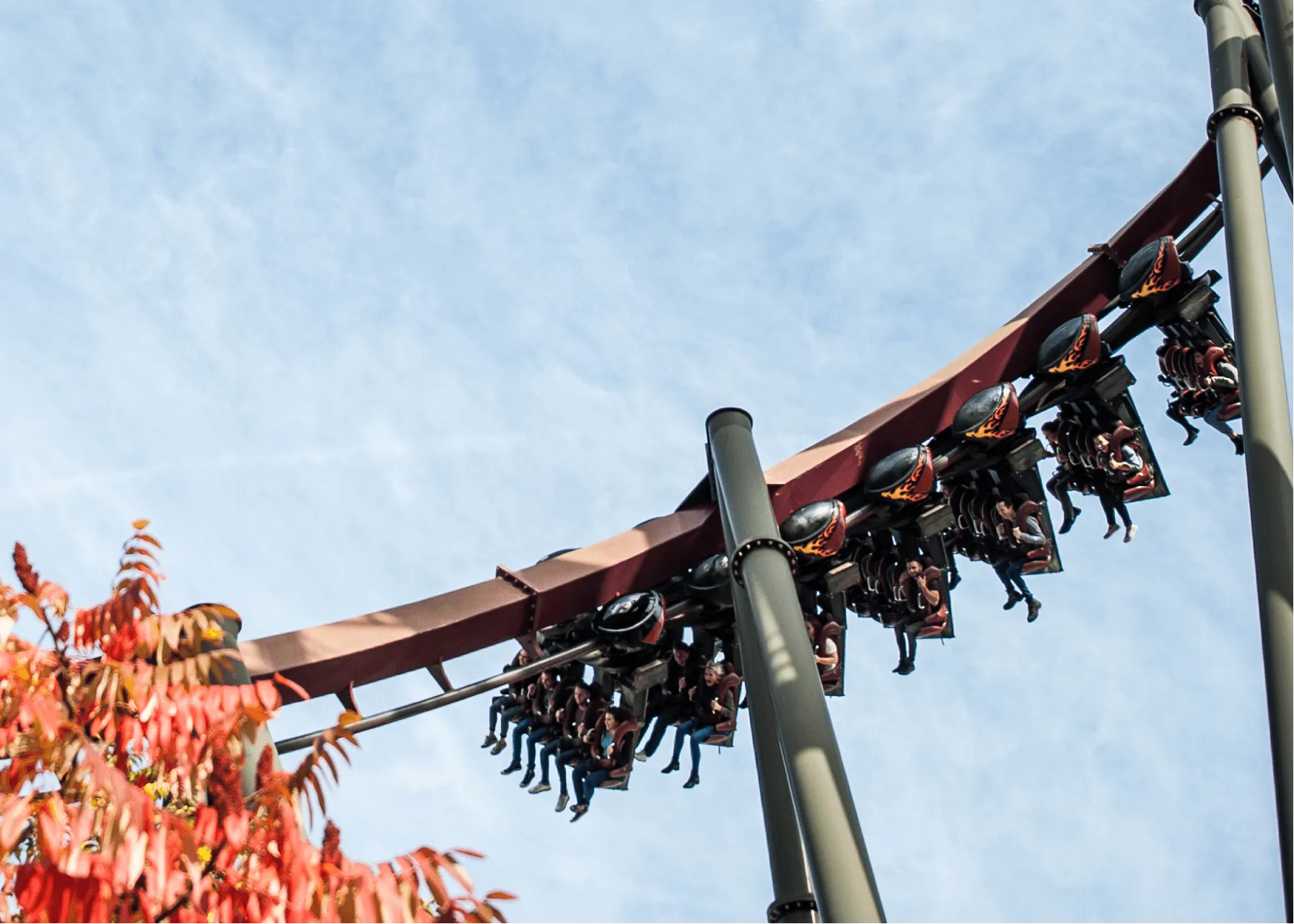 Nemesis Inferno Rollercoaster Drop Thorpe Park