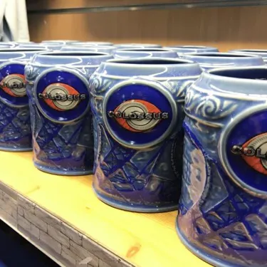 Colossus Shop Interior , Mugs On A Shelf