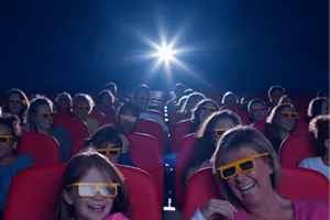 Angry Birds 4D Cinema Thorpe Park, Guests Laughing 