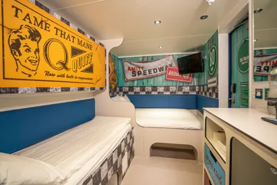 Thorpe Shark Cabins At Thorpe Park Stealth Room