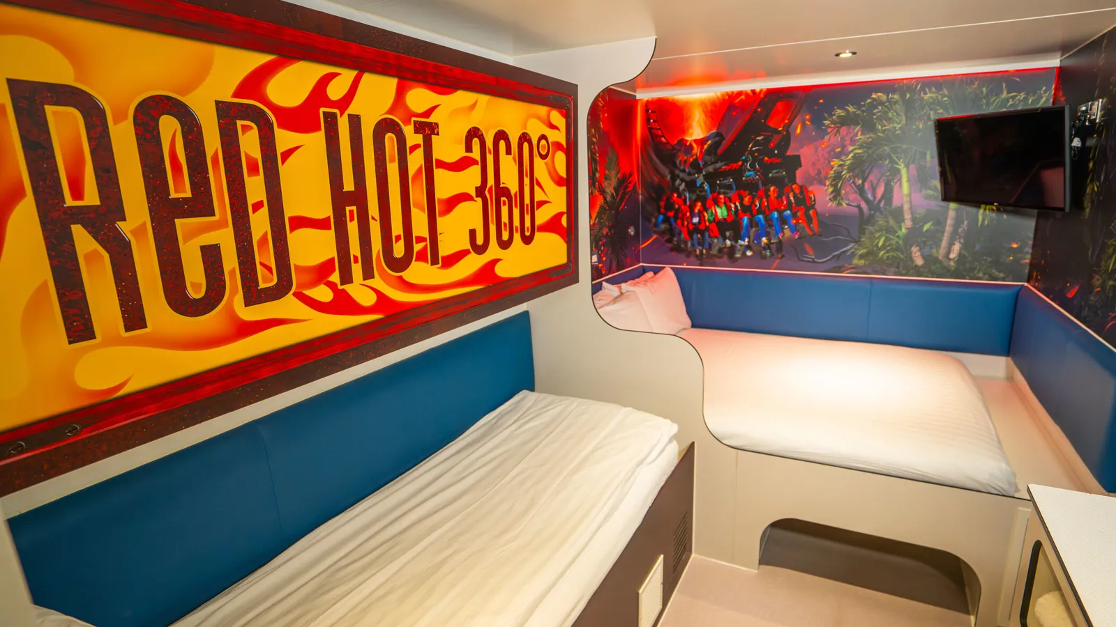 Stay Overnight in a ride themed room at Thorpe Shark Hotel | Thorpe ...