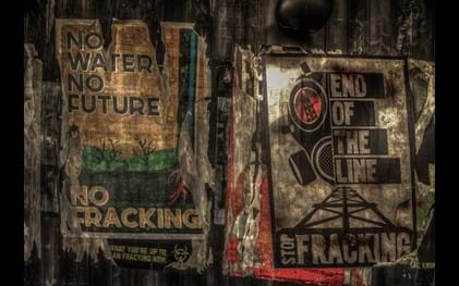 Derren Brown's Ghost Train Fracking Posters