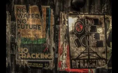 Derren Brown's Ghost Train Fracking Posters