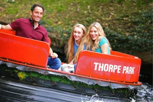 Rumba Rapids Water Ride Guests Getting Splashed