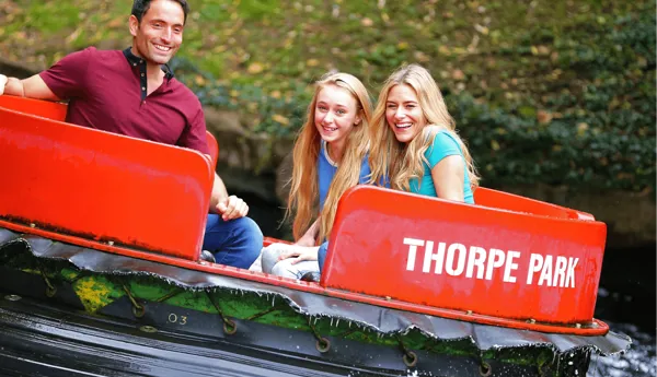 Rumba Rapids Water Ride Guests Getting Splashed