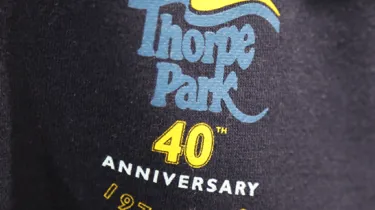 Thorpe Park 40th Anniversary T-Shirt Closeup