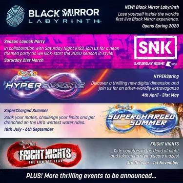 Year Of Theme Park Events Thorpe Park