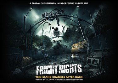 Fright Nights 2017 Visual featuring spooky scenery