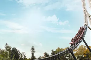 Stealth Launched Roller Coaster Drop