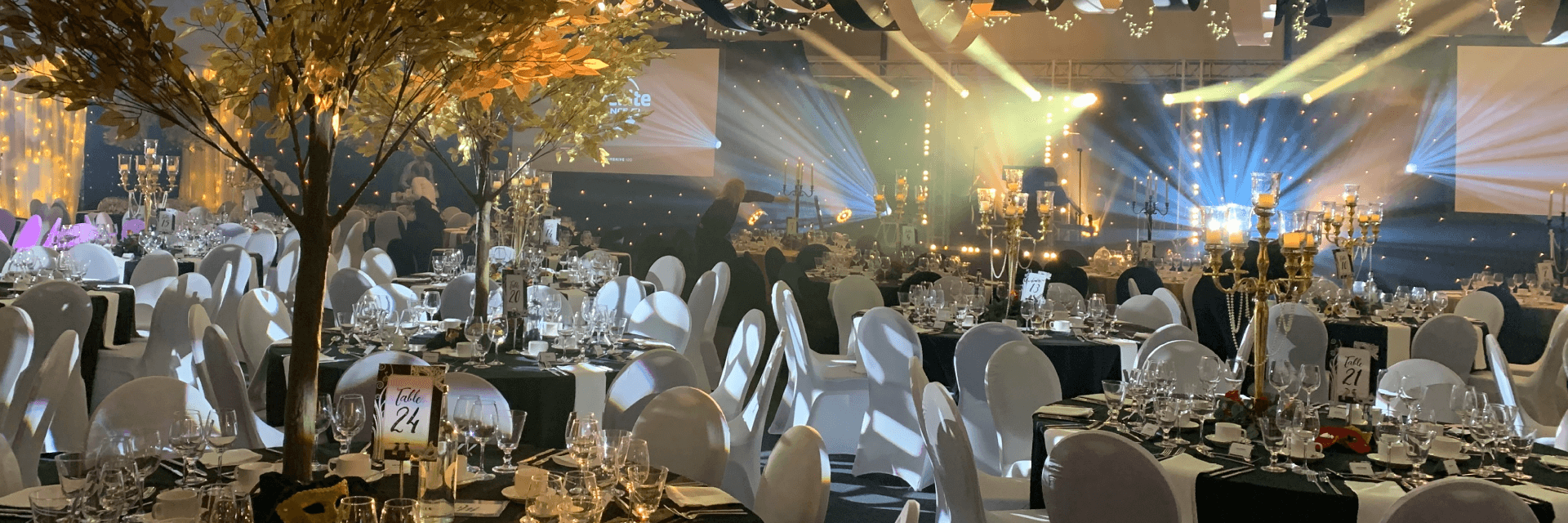 Unique Event Location, Set Up With An Autumn Style Theme