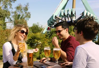 Students drinking beer