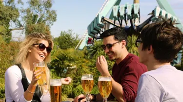 Students drinking beer