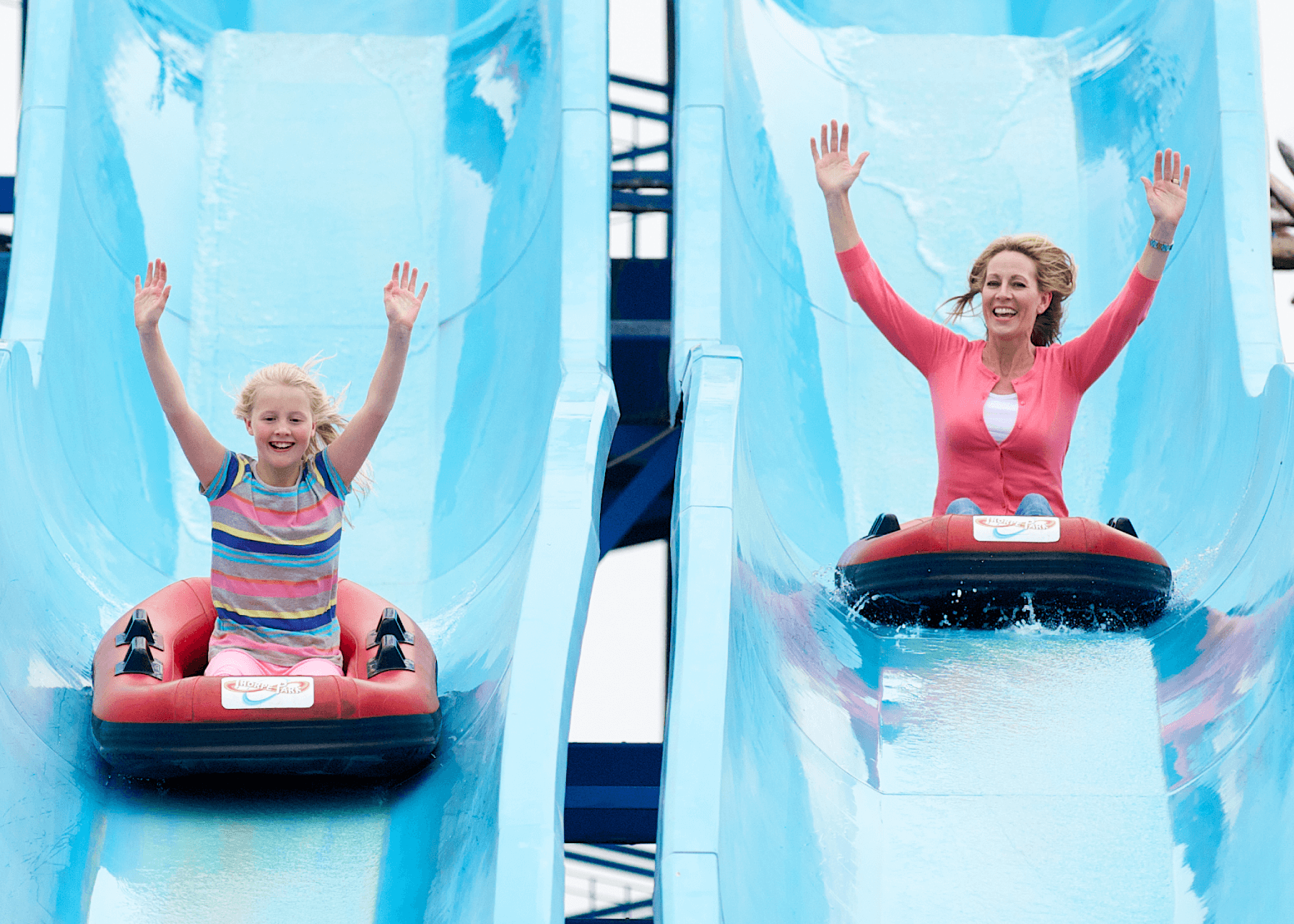 Depth Charge Water Slide , Female Guests