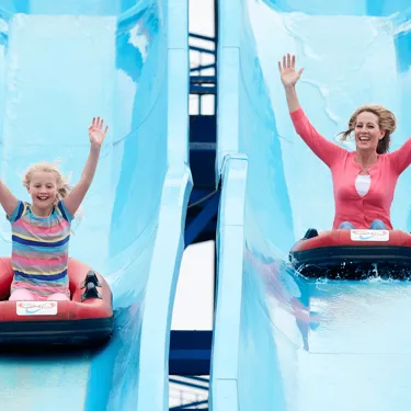 Depth Charge Water Slide , Female Guests