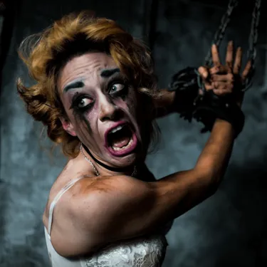 Containment Halloween Escape Room Victim Closeup