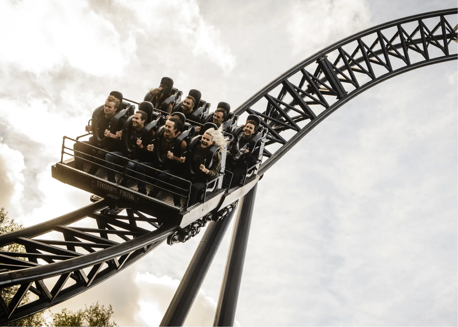 SAW Rollercoaster Closeup Thorpe Park