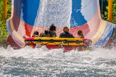 Guests about to be splashed on Storm Surge