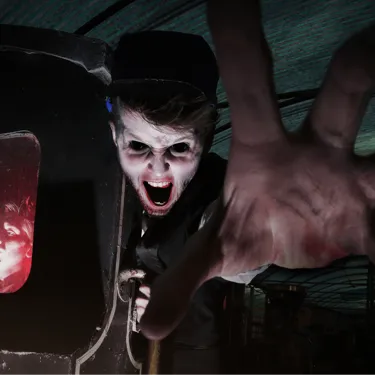 Platform 15 Halloween Scaremaze , Scary Sleeper Closeup