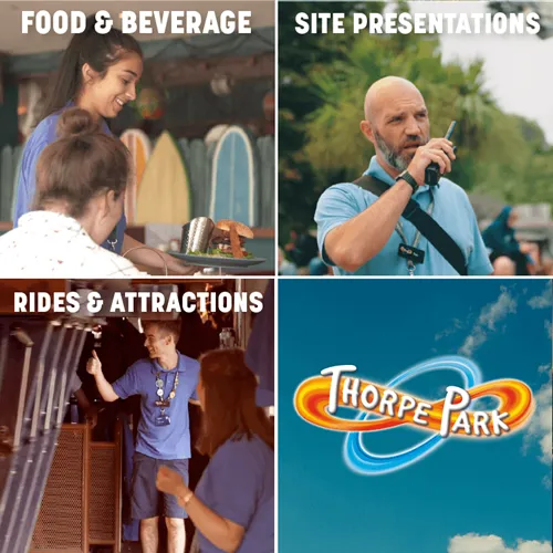 Thorpe Park Teams Collage