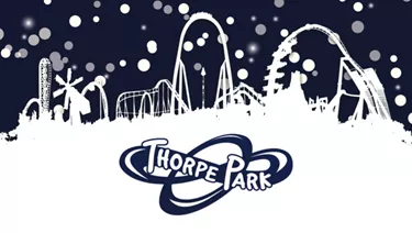A christmas themed Thorpe Park visual