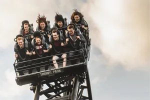 SAW Rollercoaster Drop Thorpe Park