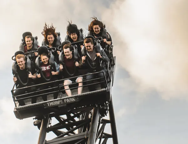 SAW Rollercoaster Drop Thorpe Park
