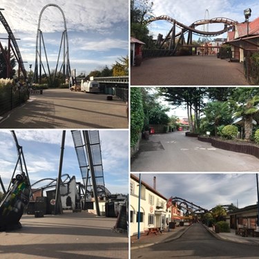 End Of Season Photo Collage of the theme park