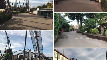 End Of Season Photo Collage of the theme park