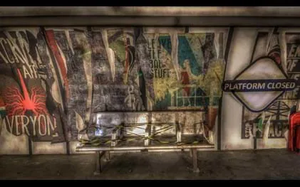 Derren Brown's Ghost Train Tube Station Platform